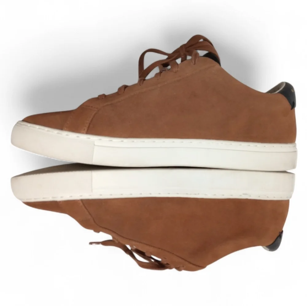 Kurt Geiger Brown Suede Lace Up Sneakers Men’s Casual Street Tennis Shoes Sz 41